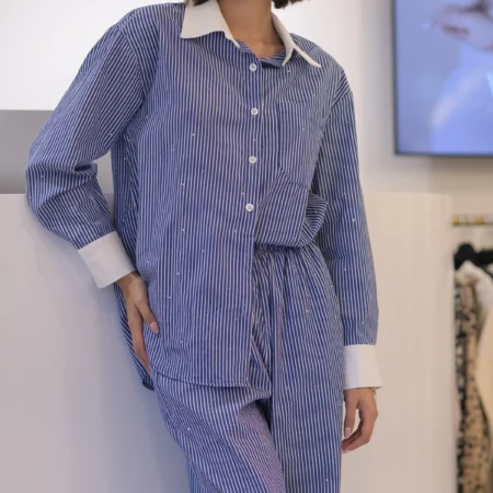 Set Pantalon Tipo Pijama Cilor Azul Talla S